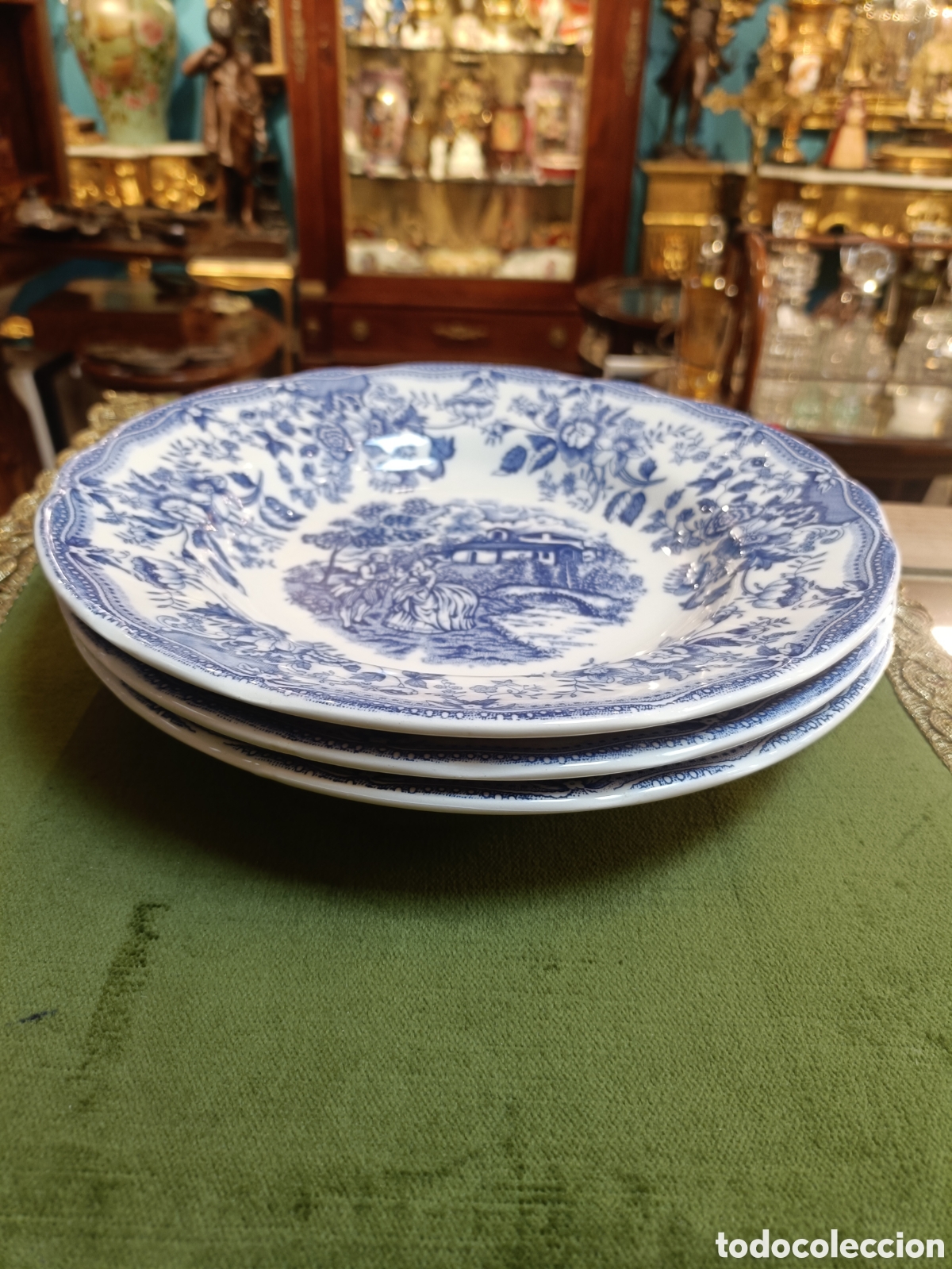 Antig&uuml;edades: JUEGO DE 3 PLATOS HONDOS PORCELANA INGLESA IRONSTONE TABLEWARE