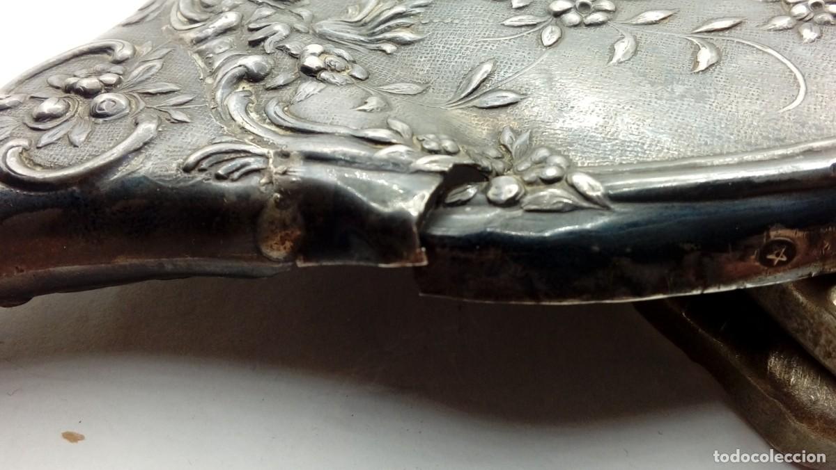 Antig&uuml;edades: ESPEJO DE PLATA SIN CRISTAL - Foto 4
