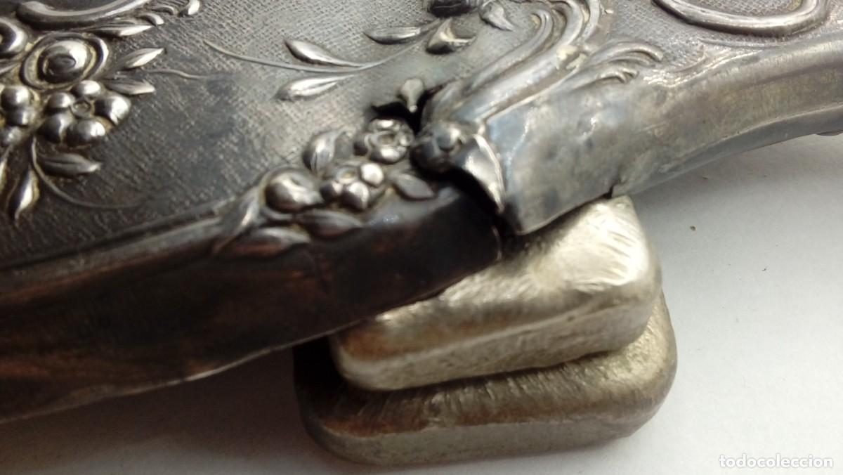 Antig&uuml;edades: ESPEJO DE PLATA SIN CRISTAL - Foto 5