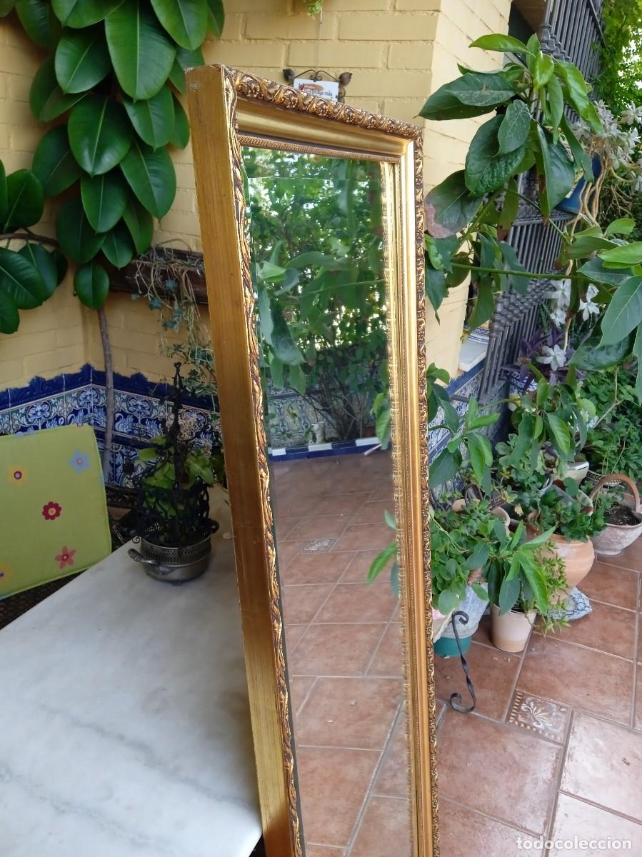 Antig&uuml;edades: Espejo grande marco dorado de madera - Foto 5