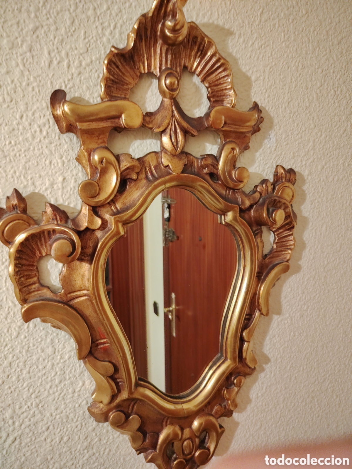 Antig&uuml;edades: ESPEJO CORNUCOPIA DORADO - Foto 2