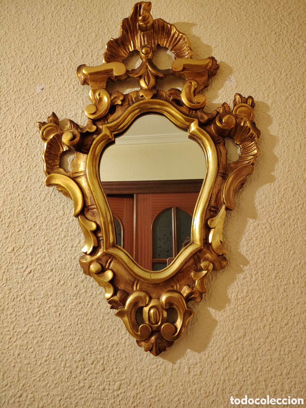 Antig&uuml;edades: ESPEJO CORNUCOPIA DORADO - Foto 3
