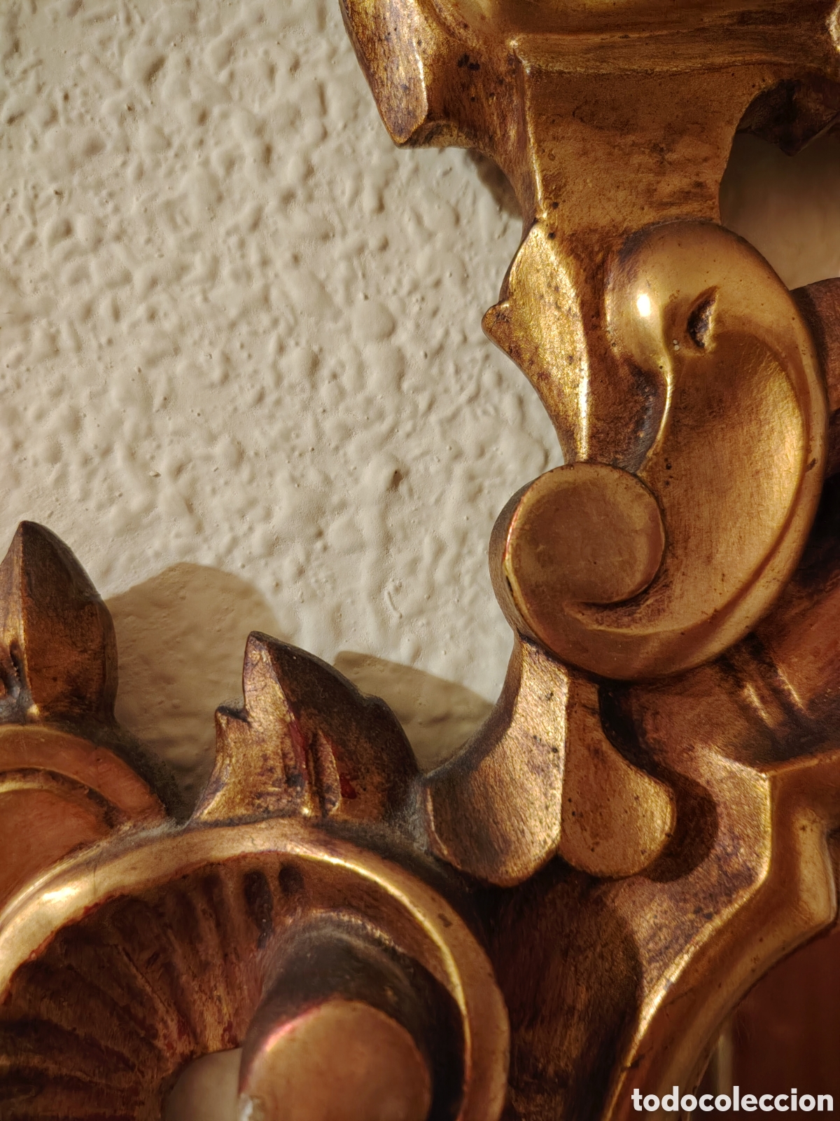 Antig&uuml;edades: ESPEJO CORNUCOPIA DORADO - Foto 4