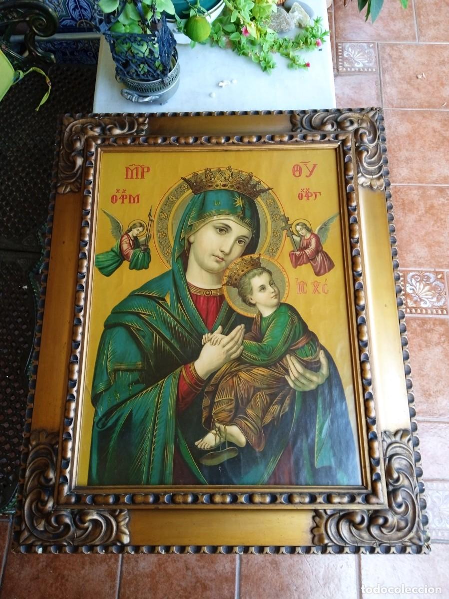 Antig&uuml;edades: Cuadro antiguo religioso Perpetuo Socorro