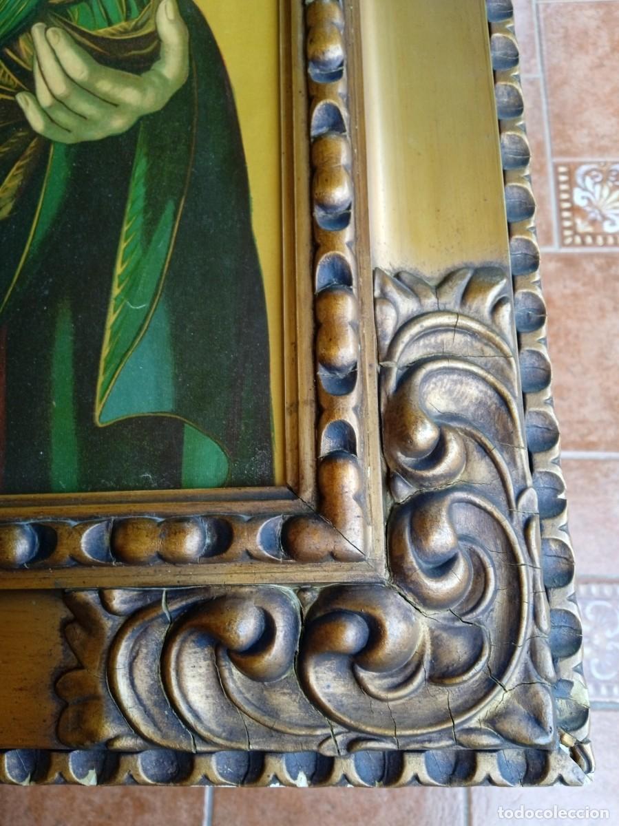 Antig&uuml;edades: Cuadro antiguo religioso Perpetuo Socorro - Foto 4