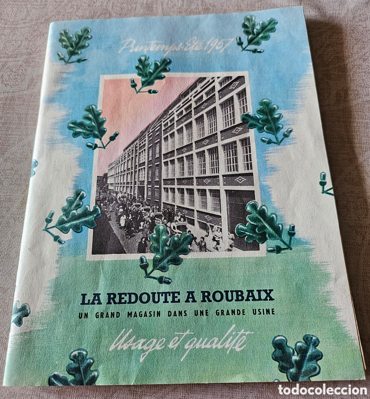 Antig&uuml;edades: Lote Cat&aacute;logo Hist&oacute;rico La Redoute (1957) + Sobre y Muestras Originales