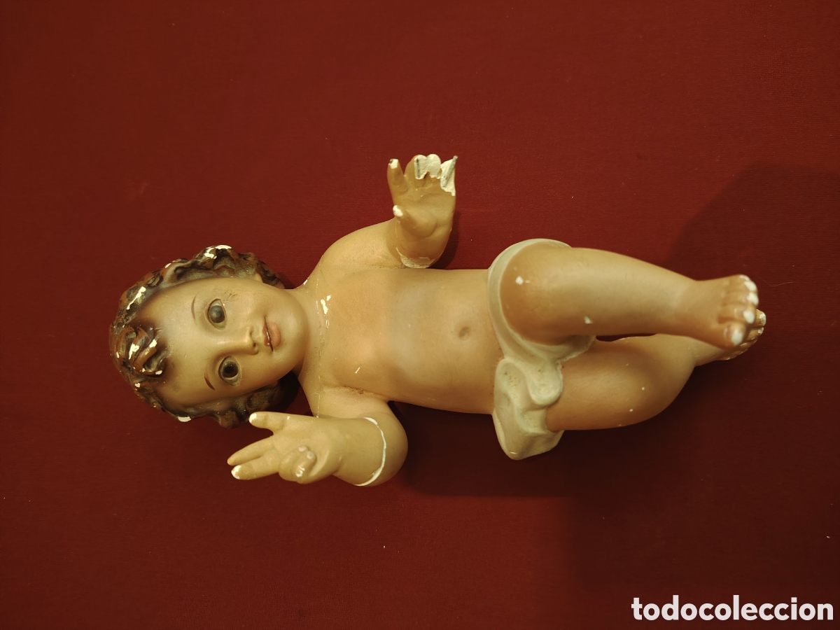 Antig&uuml;edades: Antiguo Nino Jesus ojos de cristal