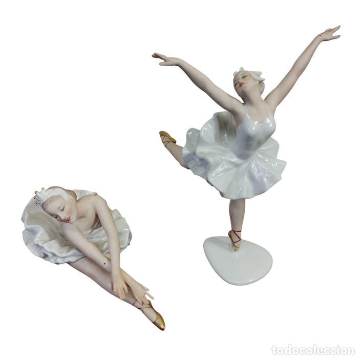 Antig&uuml;edades: PAREJA DE FIGURAS DE BAILARINAS. PORCELANA WALLENDORF. ALEMANIA. PRIMERA MITAD DEL SIGLO XX.