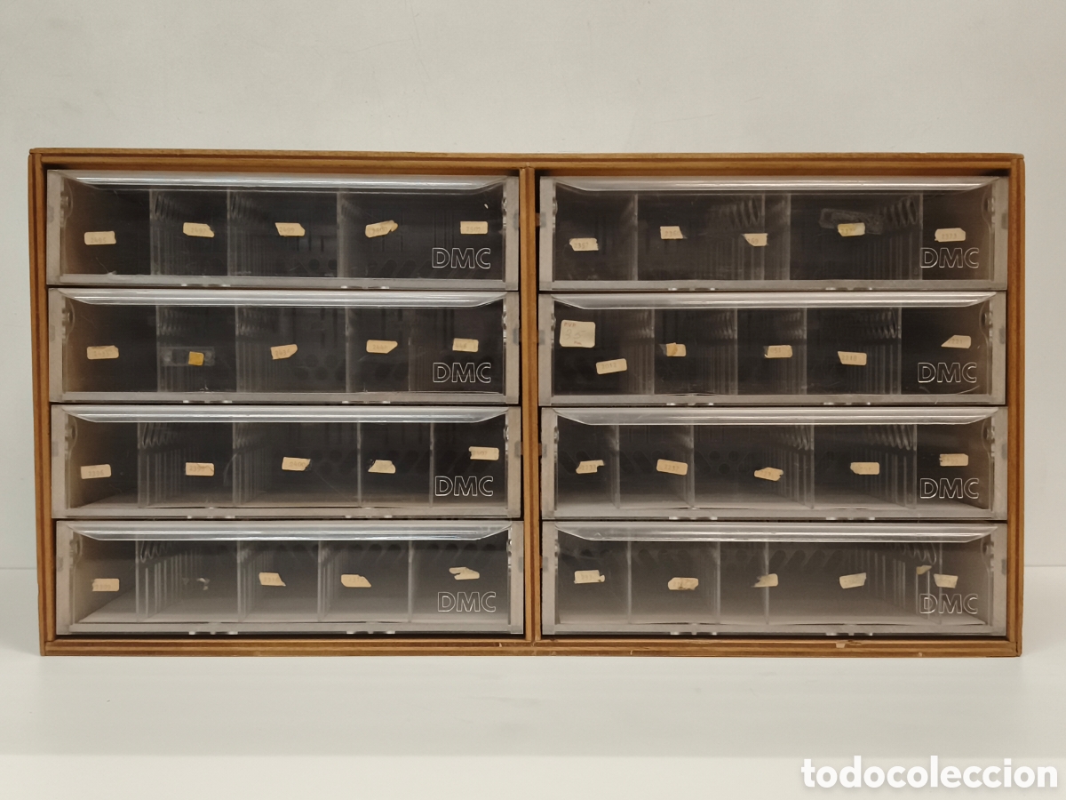 Antig&uuml;edades: Mueble cajones DMC para hilos - Foto 4