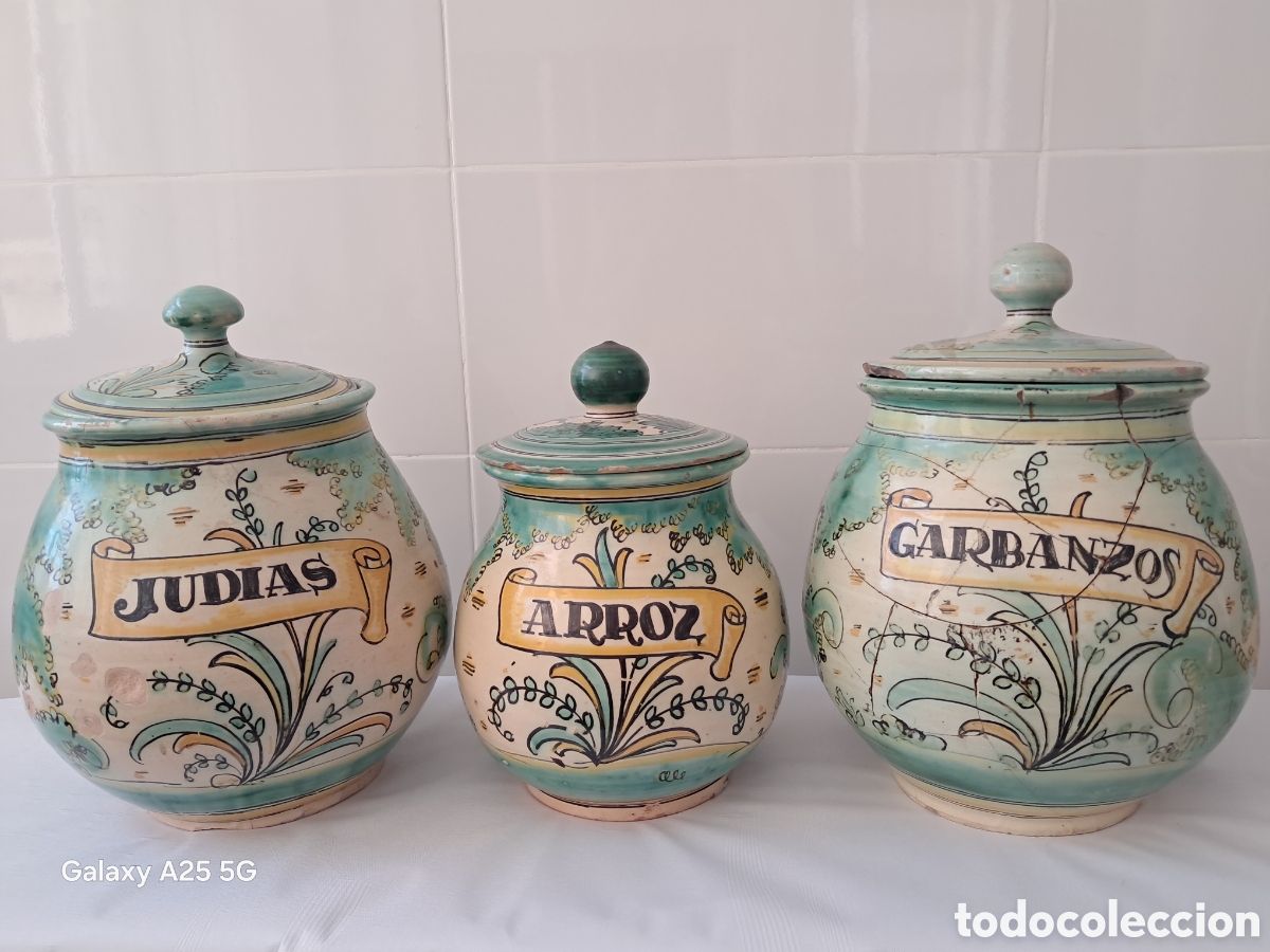 Antig&uuml;edades: Lote de botes de cer&aacute;mica Puente del Arzobispo