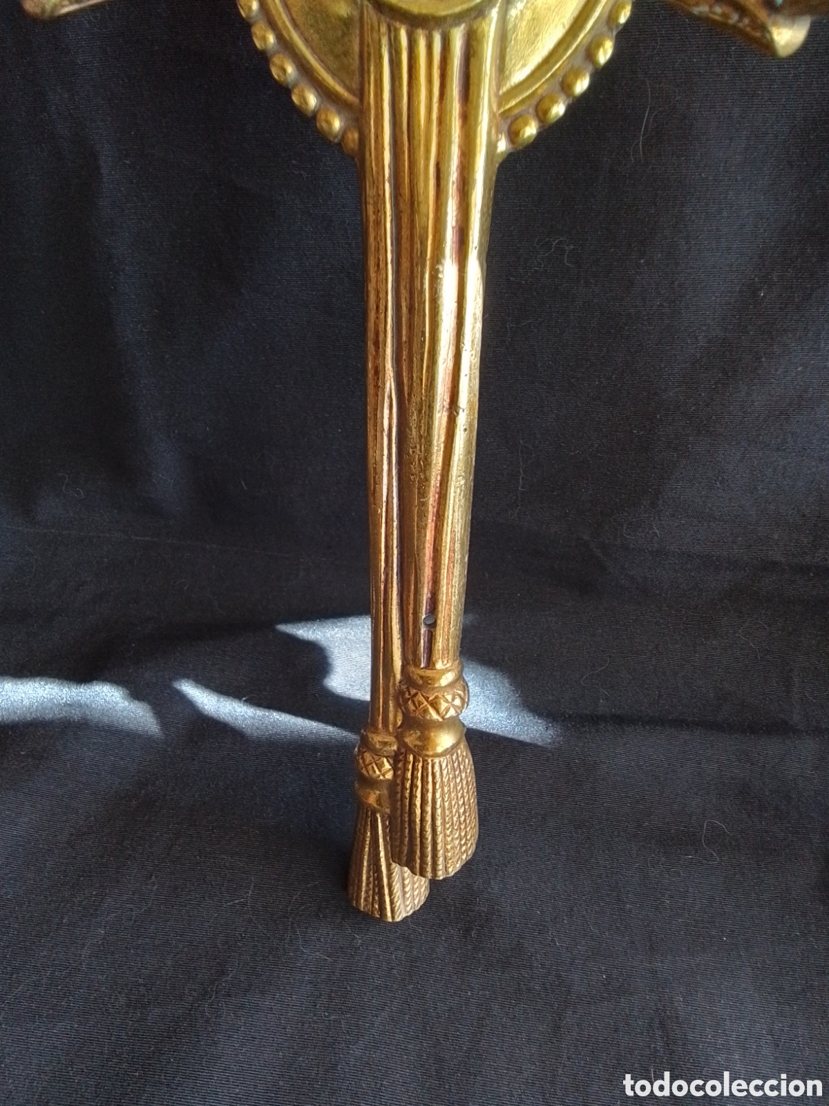 Antig&uuml;edades: Candelabros de bronce macizo antiguos - Foto 4
