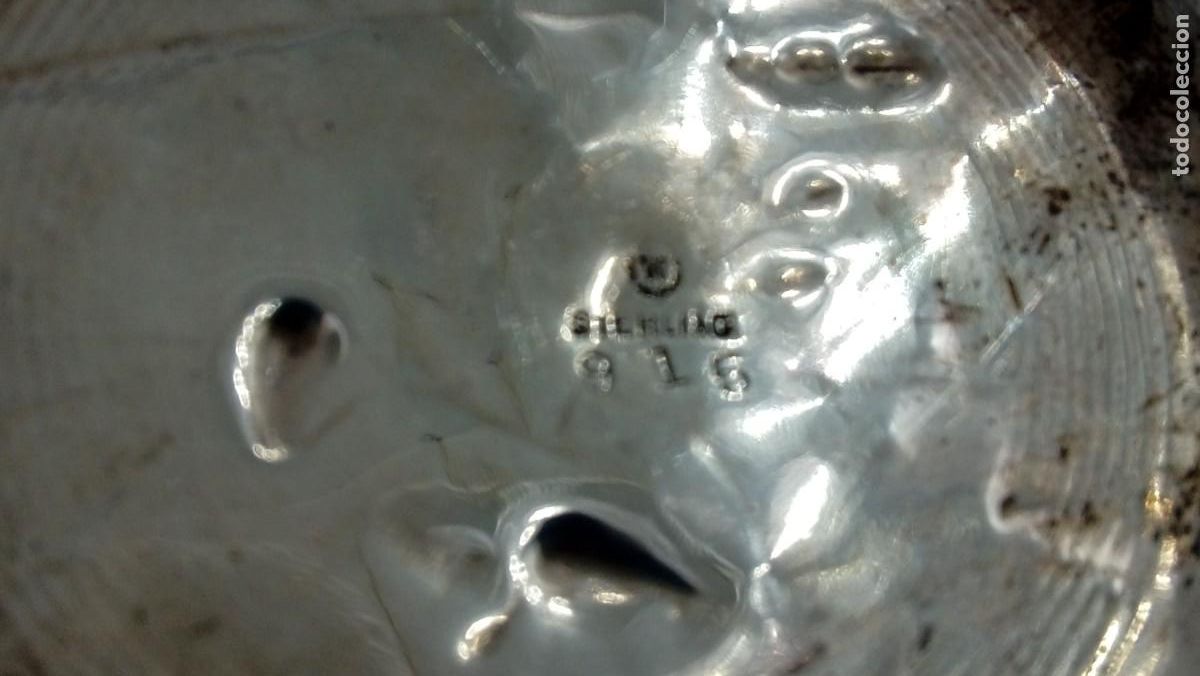 Antig&uuml;edades: FLORERO DE PLATA CON ABOLLADURAS - Foto 3