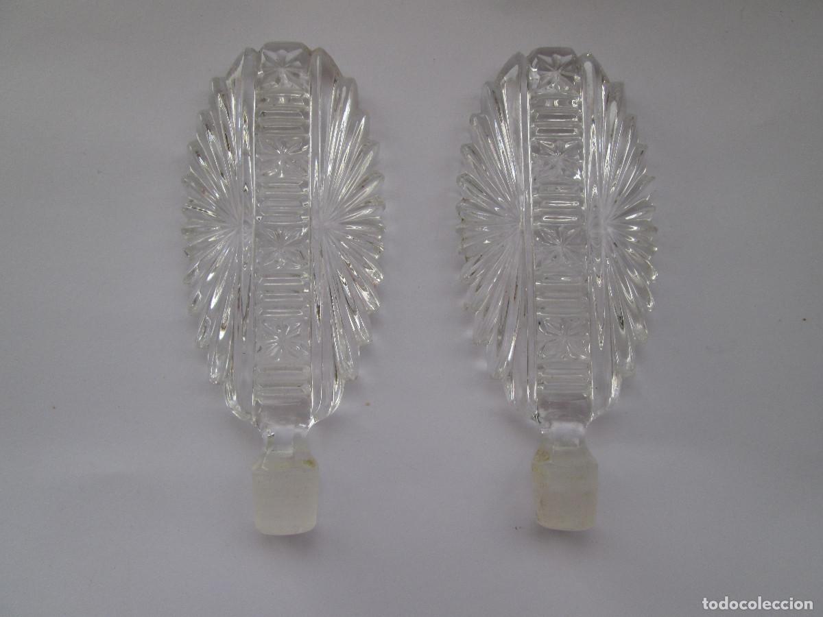 Antig&uuml;edades: TAPONES DE CRISTAL TALLADO PARA BOTELLAS O TARROS DE TOCADOR - 14X6 CM - BOCA 1,5 CM