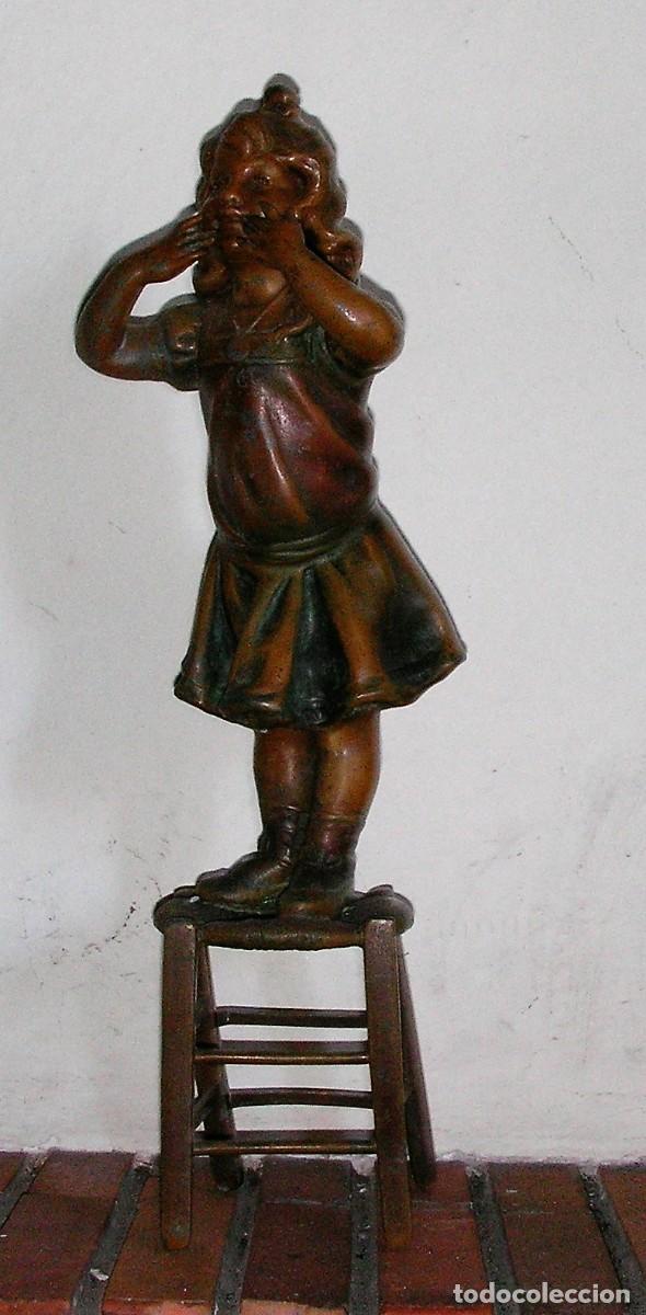 Oggetti Antichi: Figura de calamina &ndash; Principios del siglo XX &ndash; 34 cm