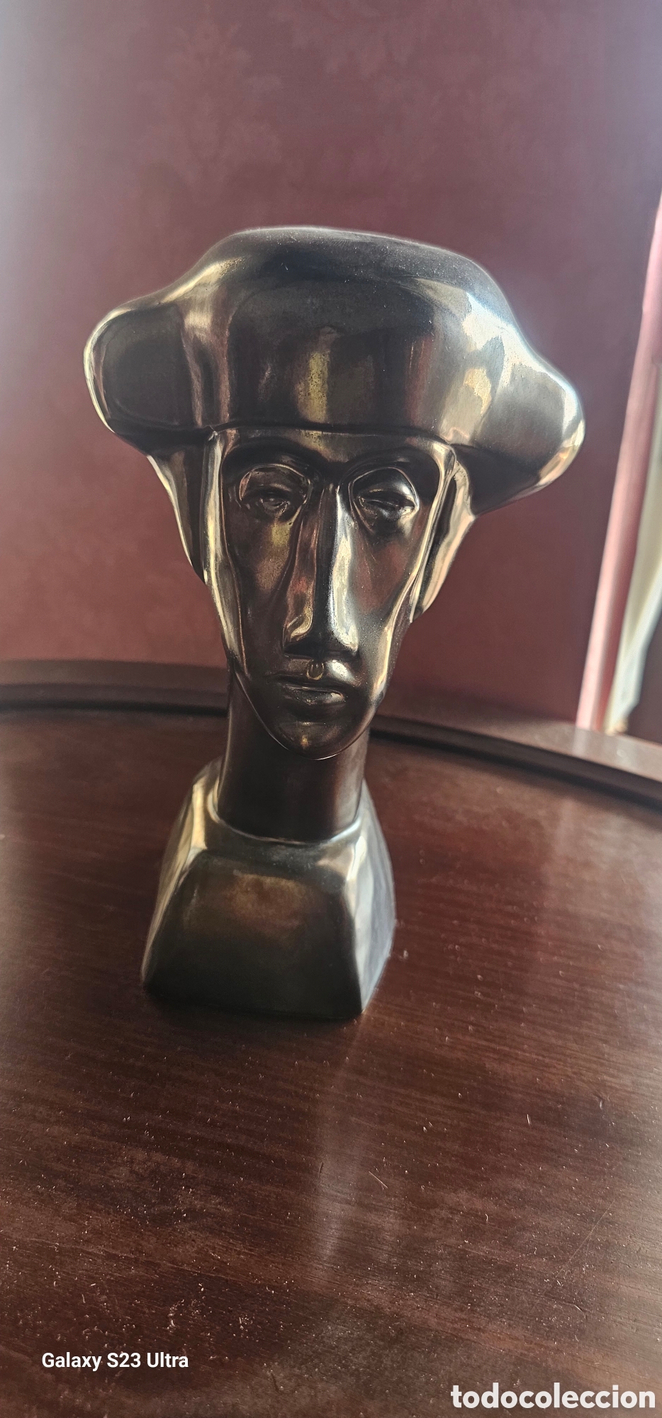Antig&uuml;edades: Busto torero porcelana