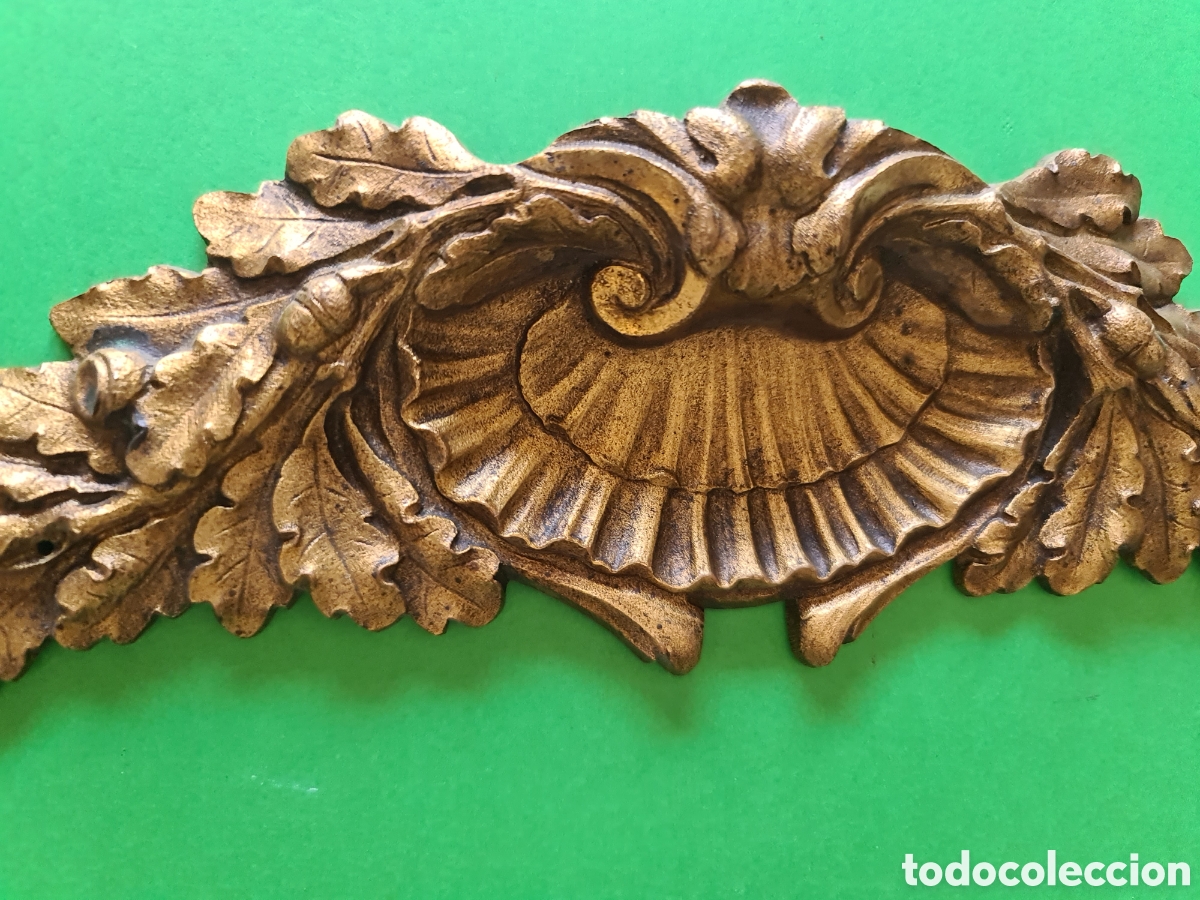 Antig&uuml;edades: Front&oacute;n antiguo mueble franc&eacute;s bronce - Foto 4