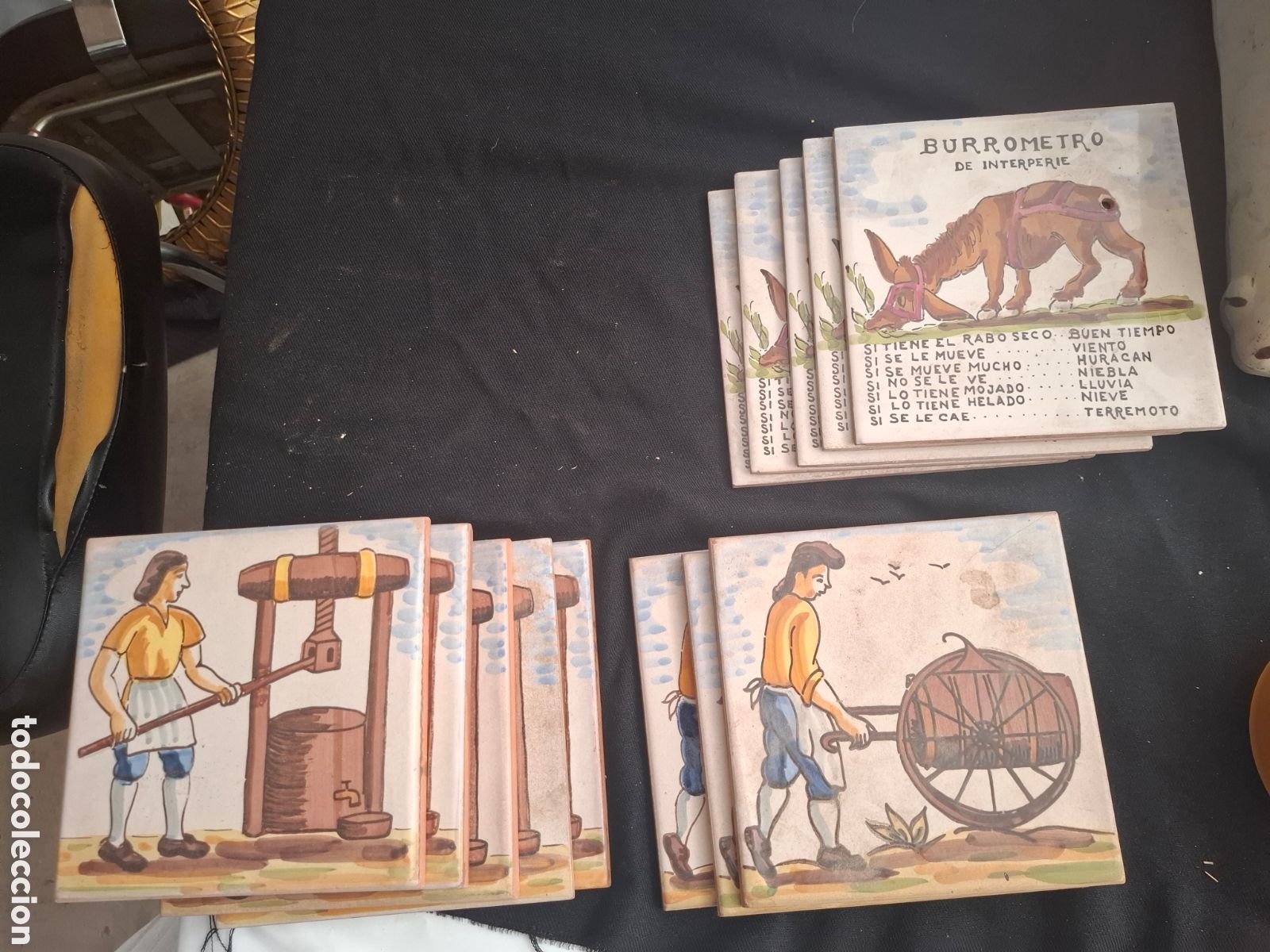 Antig&uuml;edades: Pieza de azulejo antigua 15&times;15 precio por una