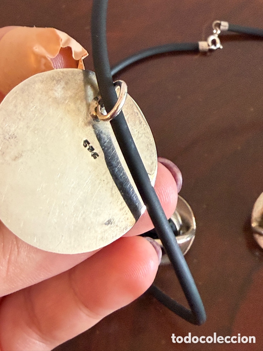 Antig&uuml;edades: Colgante plata maciza sellada - Foto 3