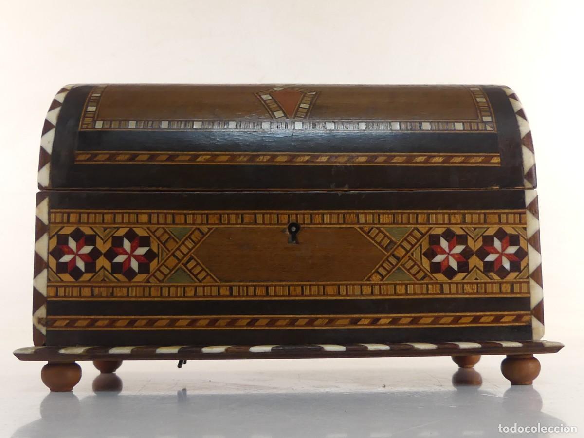 Antig&uuml;edades: CAJA DE MADERA ESTILO GRANADINO - Foto 5