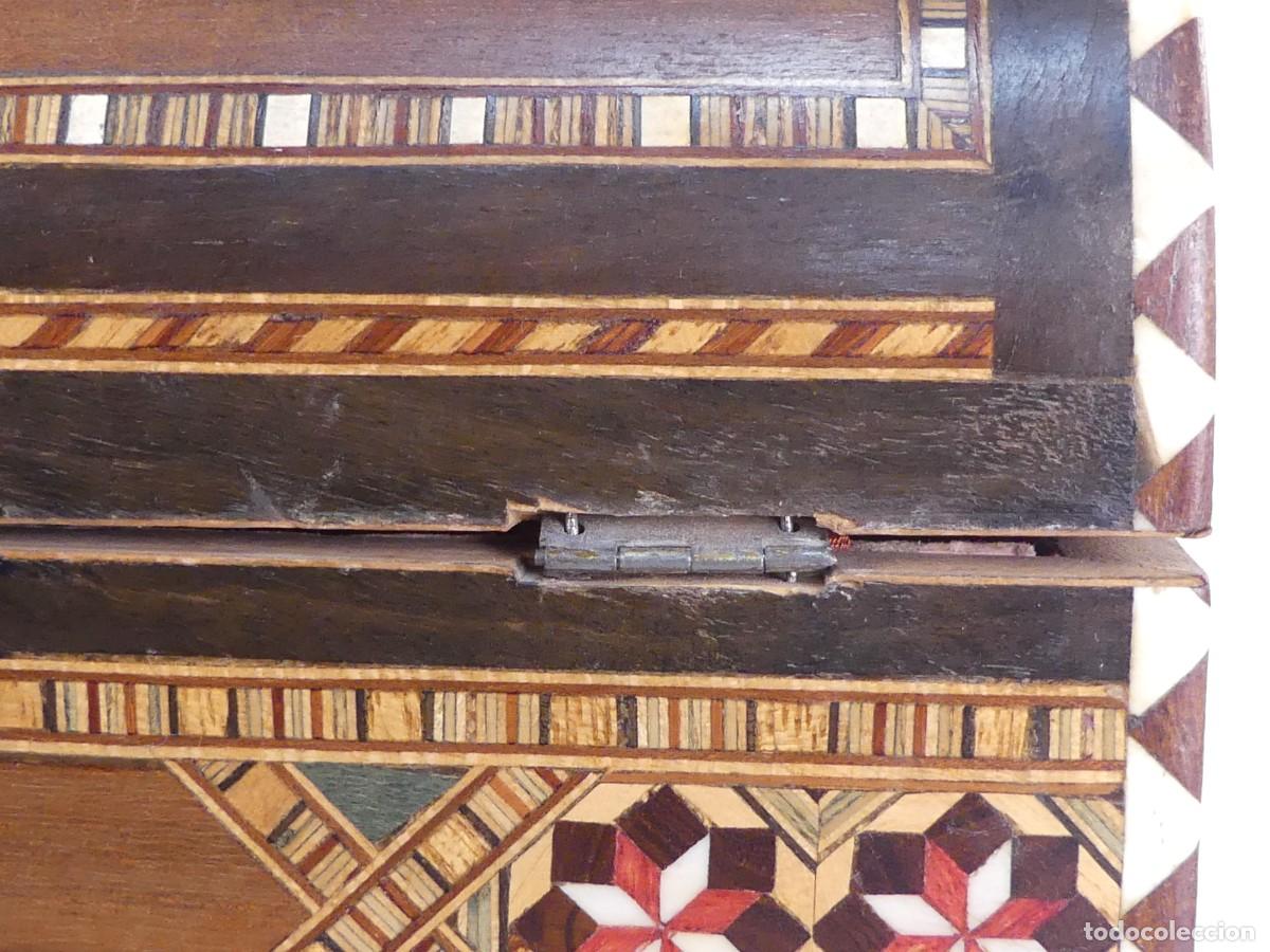 Antig&uuml;edades: CAJA DE MADERA ESTILO GRANADINO - Foto 21