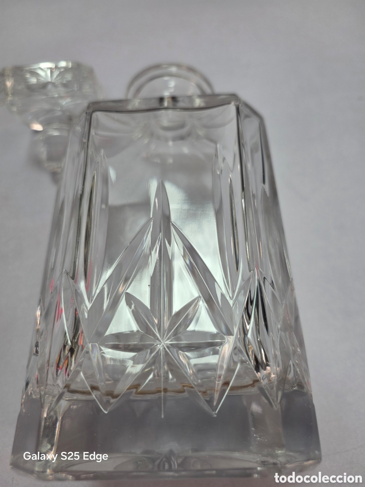 Antig&uuml;edades: Botell&oacute;n de cristal tallado - Foto 4