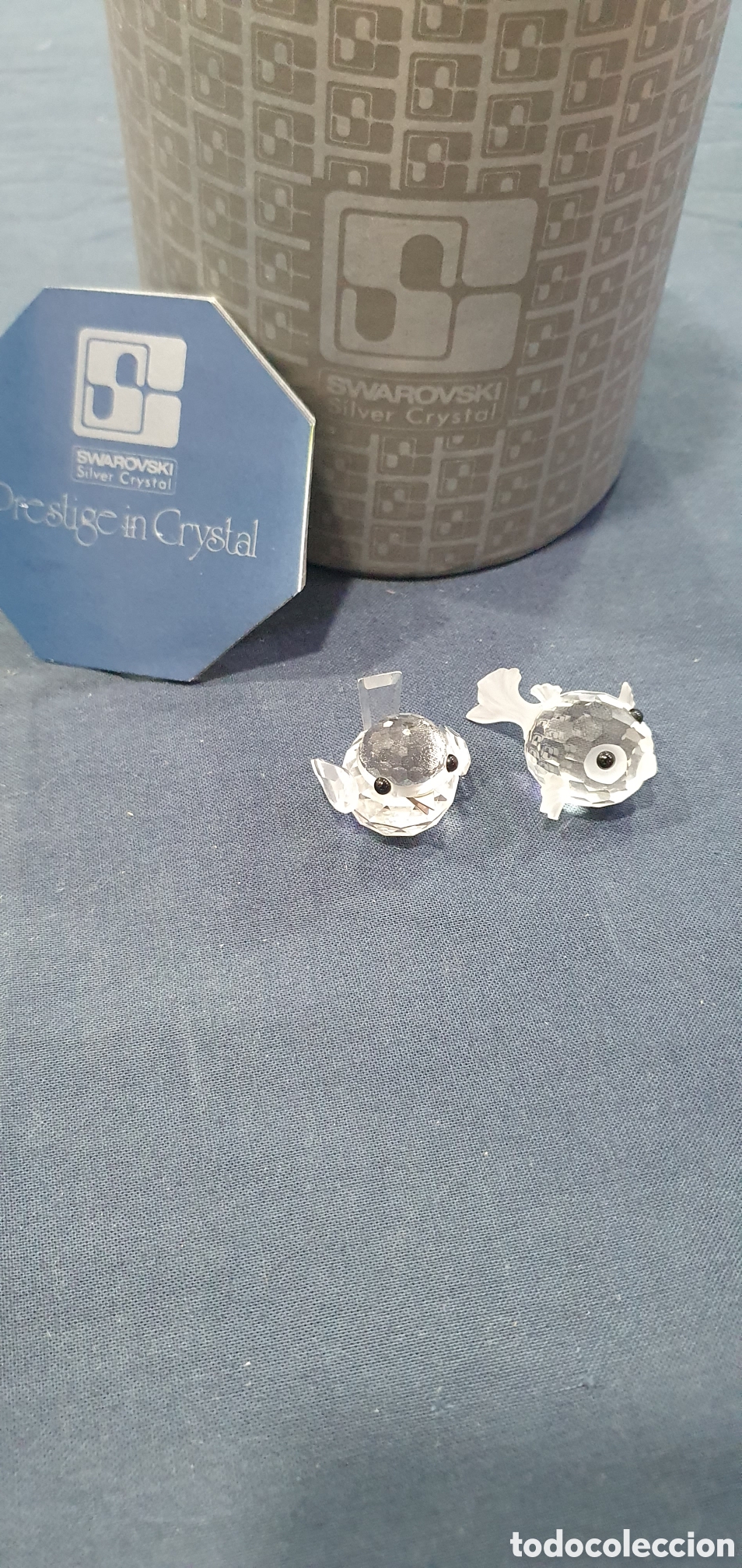 Antiguidades: SALIDA 0.01&euro;. Lote de 2 figuras en cristal de Swarovski. (L133)
