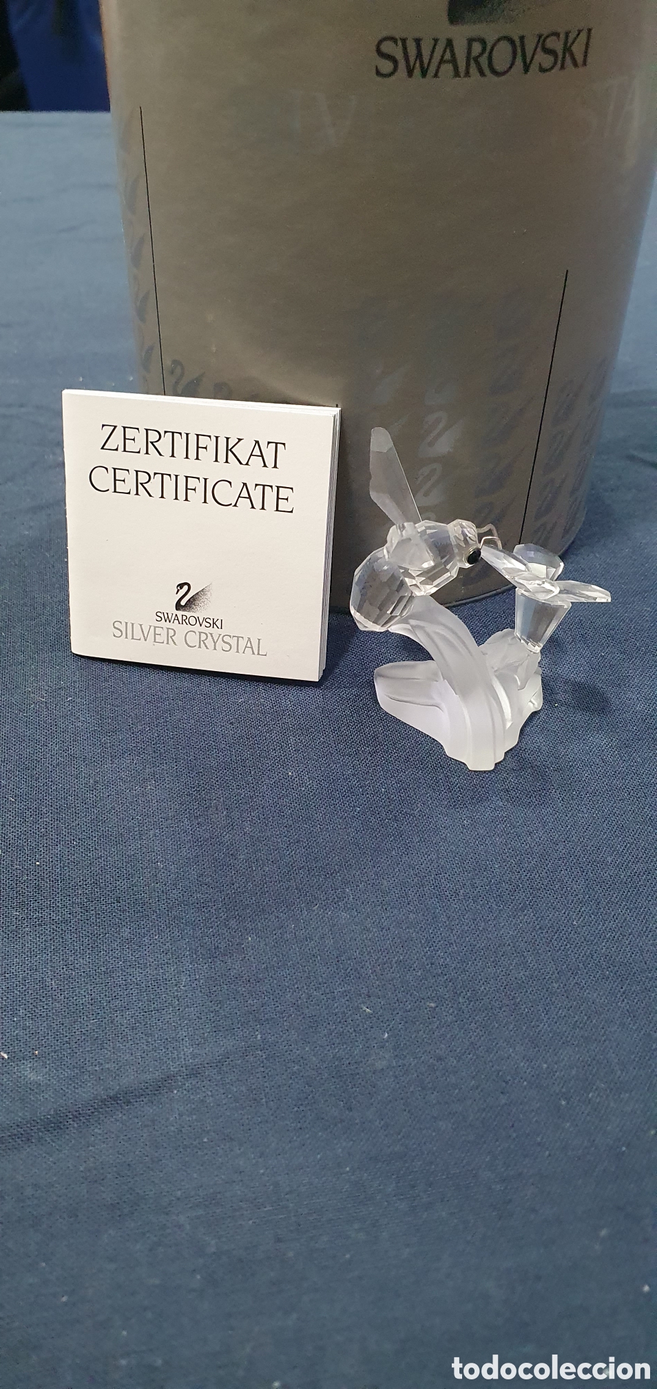 Antiques: SALIDA 0.01&euro;. Abeja con flor cristal de Swarovski. (L133)