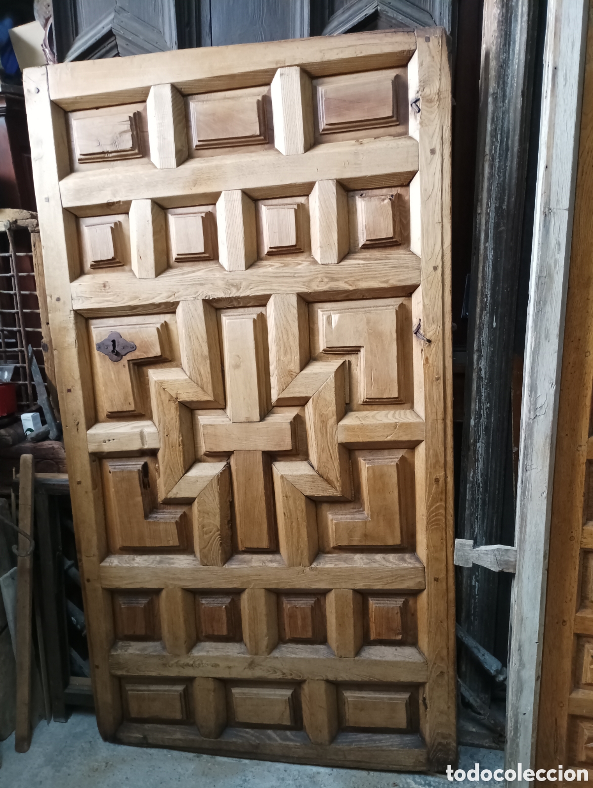 Antig&uuml;edades: PUERTA ANTIGUA DE MADERA - Foto 2