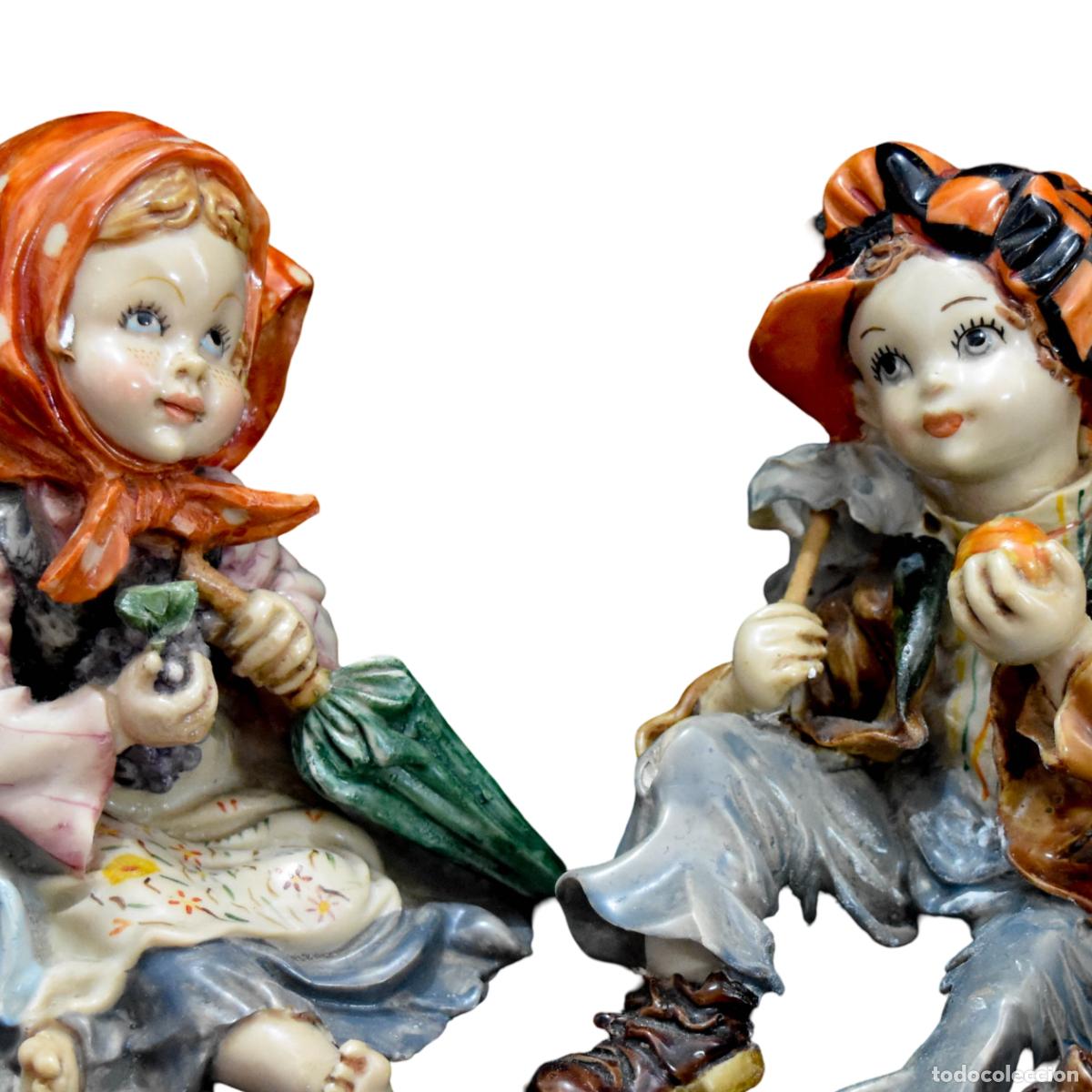 Antiquit&eacute;s: Figuras de ni&ntilde;os de resina antigua