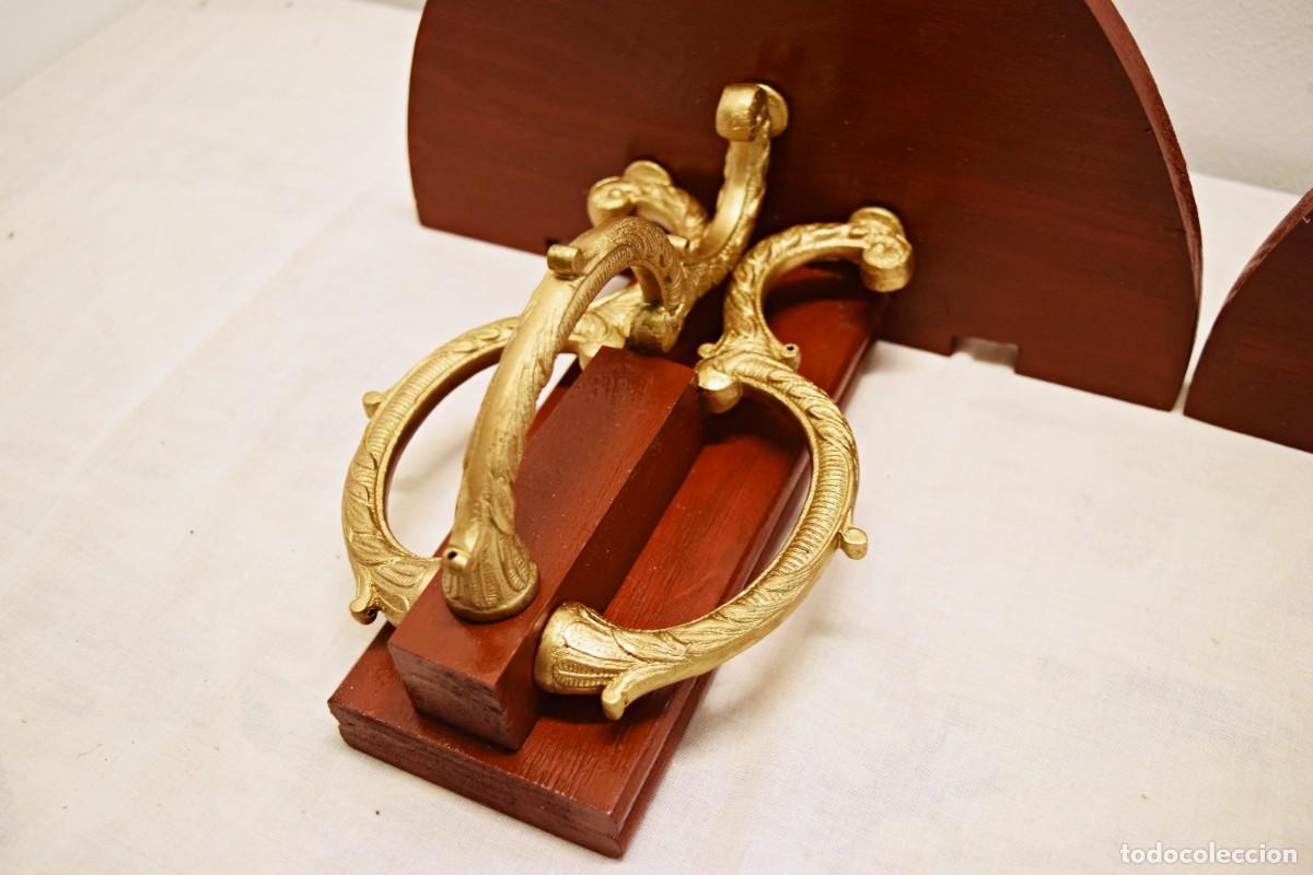 Antig&uuml;edades: Repisas o m&eacute;nsulas de pared - Bronce, madera - Foto 5