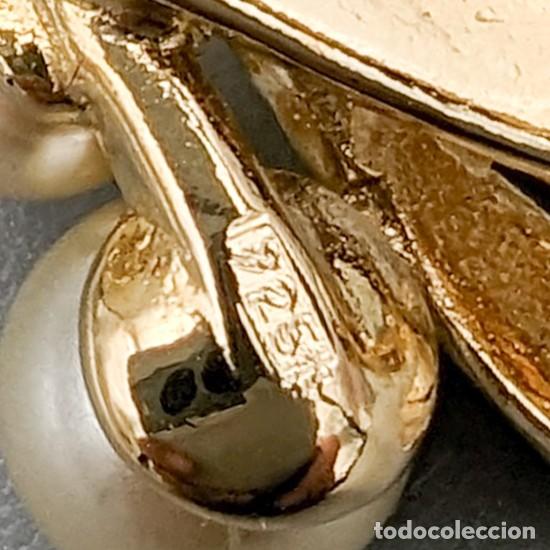 Antig&uuml;edades: Broche de plata 925 ba&ntilde;ada en oro - Foto 2