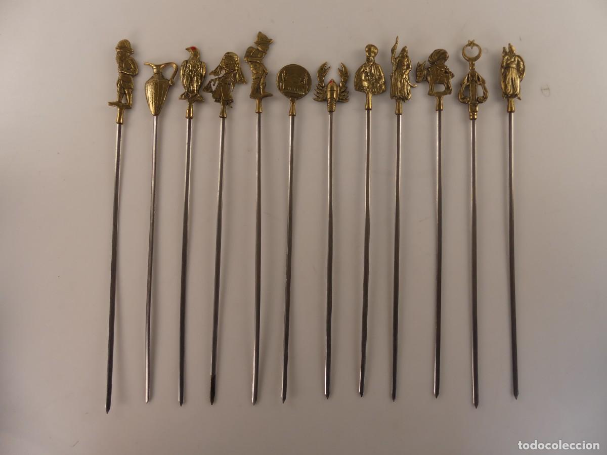 Antig&uuml;edades: JUEGO DE 12 PINCHOS GRANDES PARA PINCHOS MORUNOS