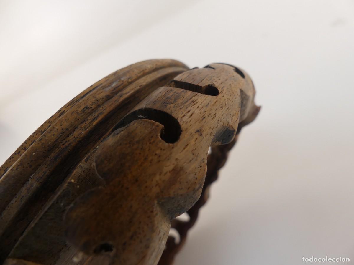 Antig&uuml;edades: BONITA PEANA DE MADERA - Foto 12