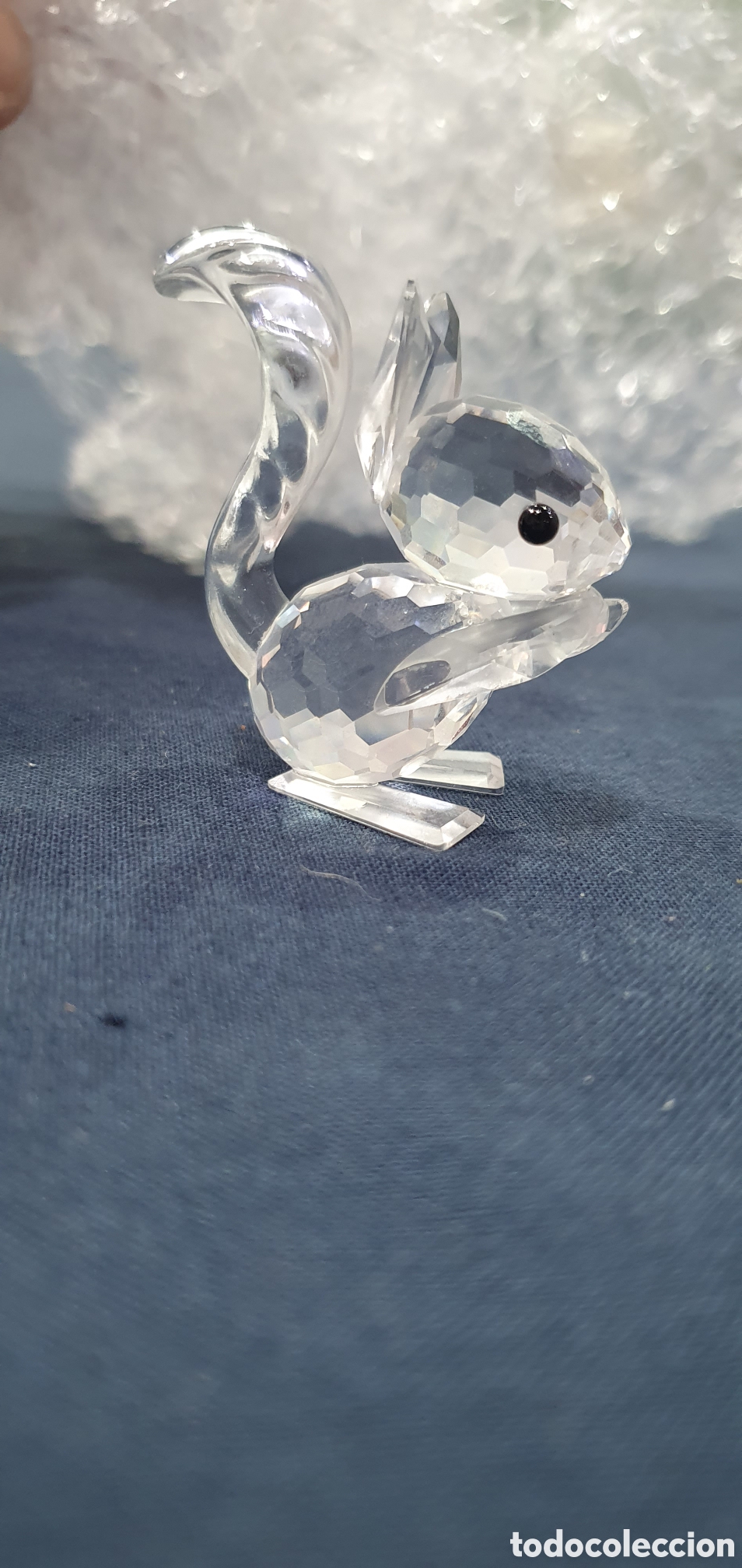 Antiguidades: SALIDA 0.01&euro;. Conejo en cristal de Swarovski. (L133)