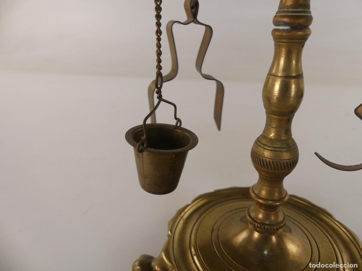 Antig&uuml;edades: LAMPARA DE ACEITE CANDIL VELON - Foto 11