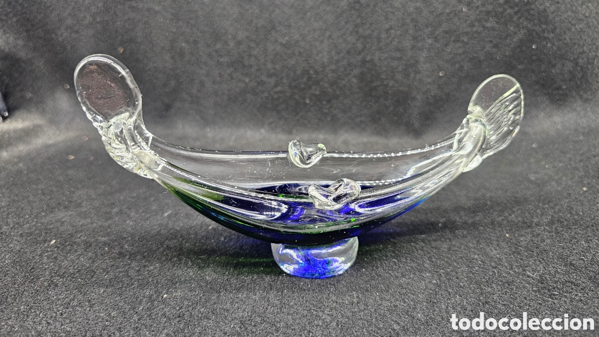 Antig&uuml;edades: Cenicero g&oacute;ndola dw cristal de murano