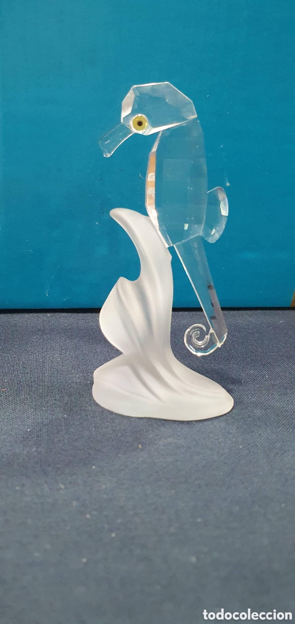 Antiques: SALIDA 0.01&euro;. Caballito de mar de cristal de Swarovski. (L133)