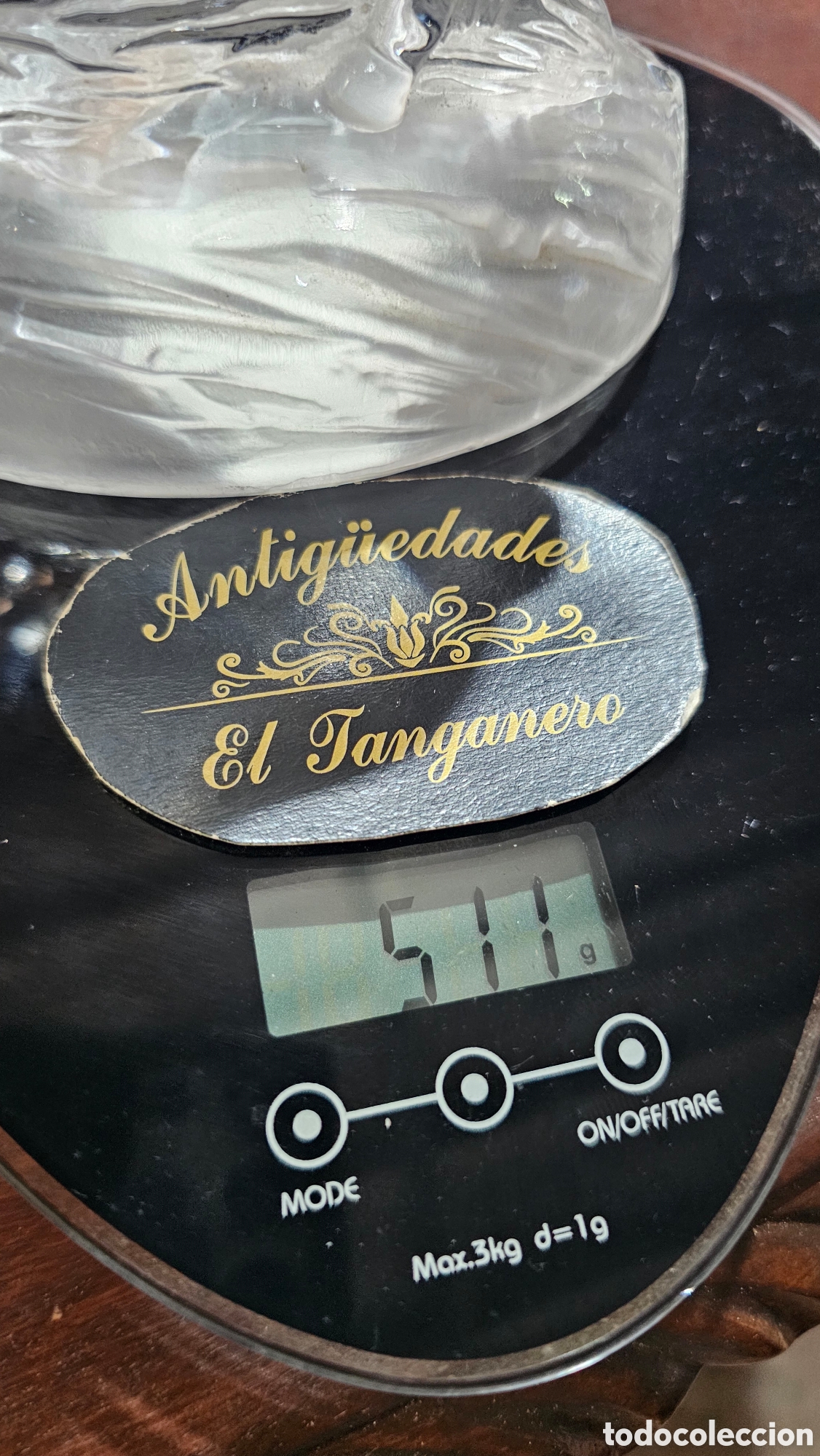 Antig&uuml;edades: Caballo de vidrio de plomo - Foto 7