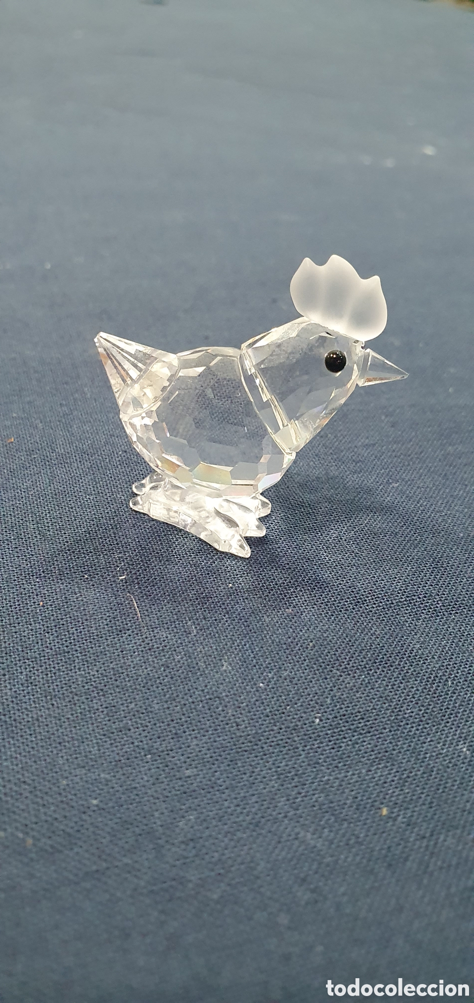 Antiguidades: SALIDA 0.01&euro;. Gallina en cristal de Swarovski. (L133)