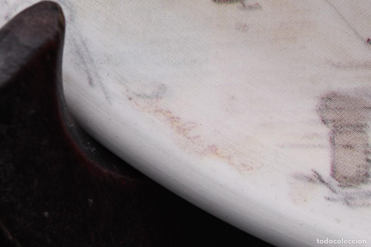 Antig&uuml;edades: Plato de porcelana grande - Foto 7