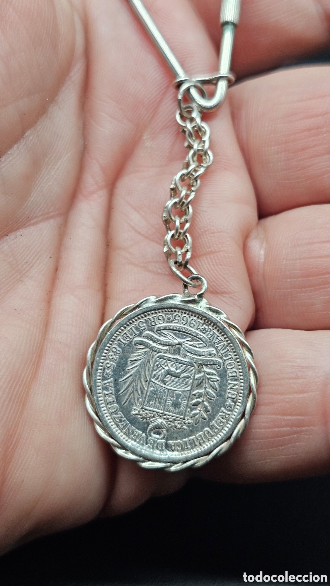 Antig&uuml;edades: Llavero de plata de ley contrastada - Foto 3