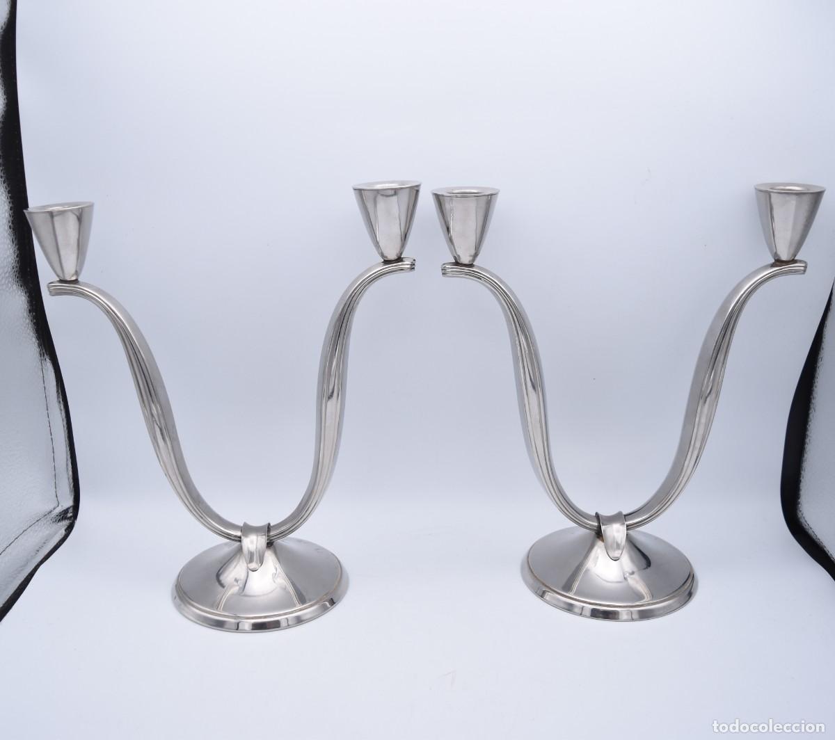 Antig&uuml;edades: Candelabros antiguos de Inox - Foto 3