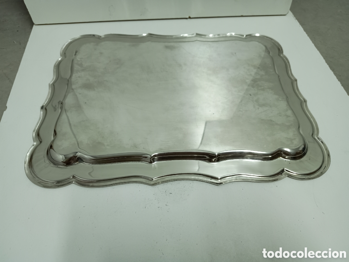 Antig&uuml;edades: BANDEJA PLATEADA - 37,5x27,5cm - Foto 2