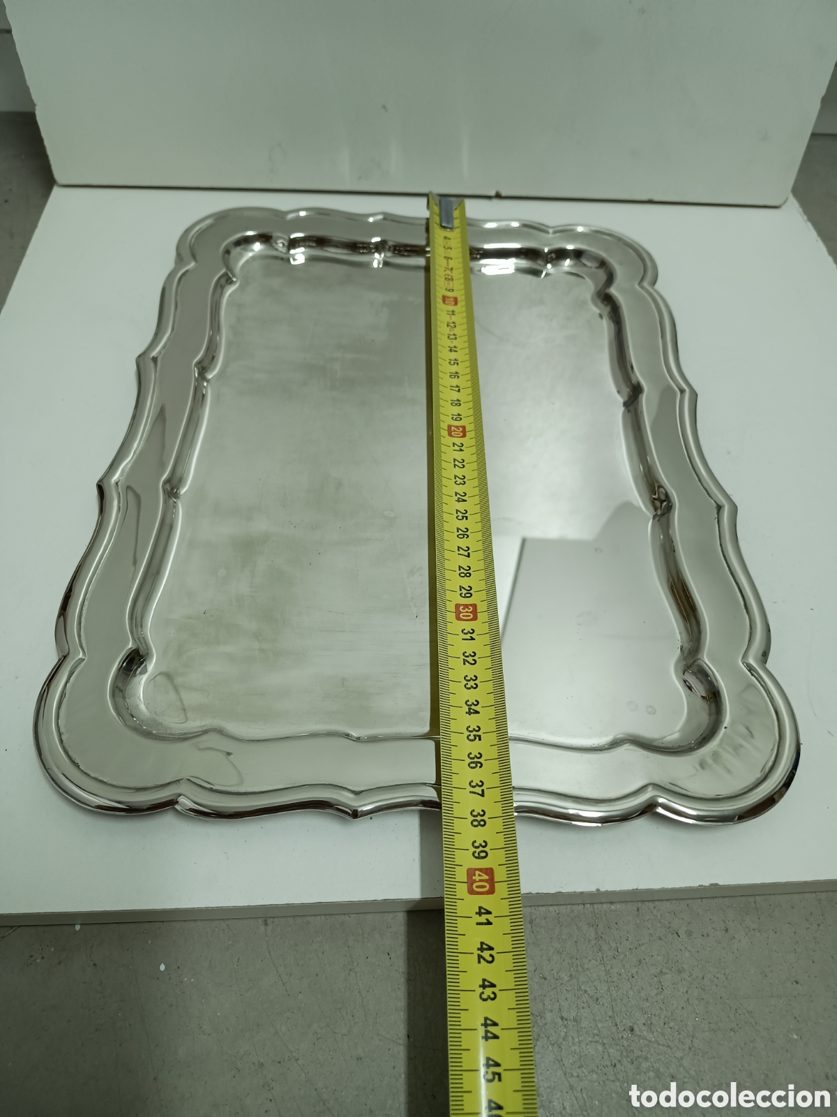 Antig&uuml;edades: BANDEJA PLATEADA - 37,5x27,5cm - Foto 3