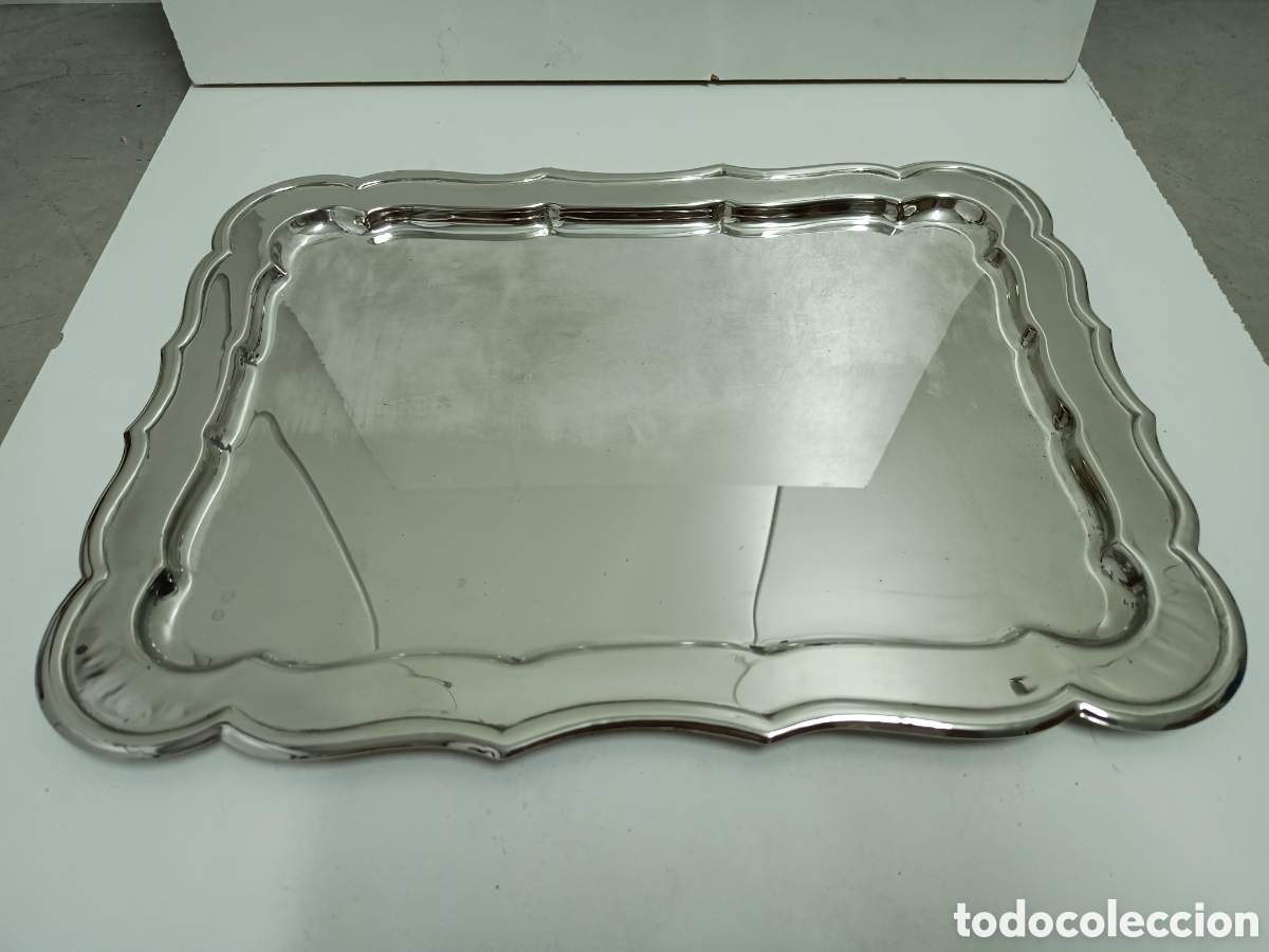 Antiquit&auml;ten: BANDEJA PLATEADA - 37,5x27,5cm
