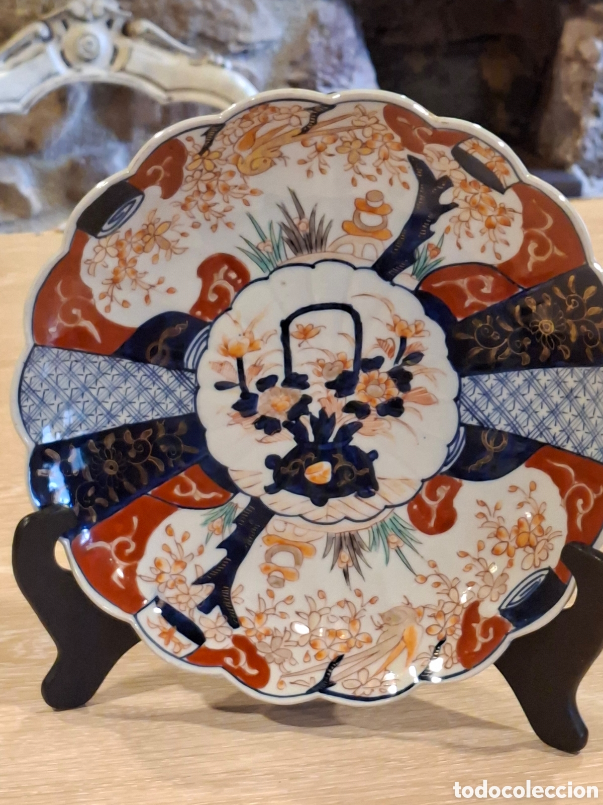 Antig&uuml;edades: Antiguo plato porcelana Imari