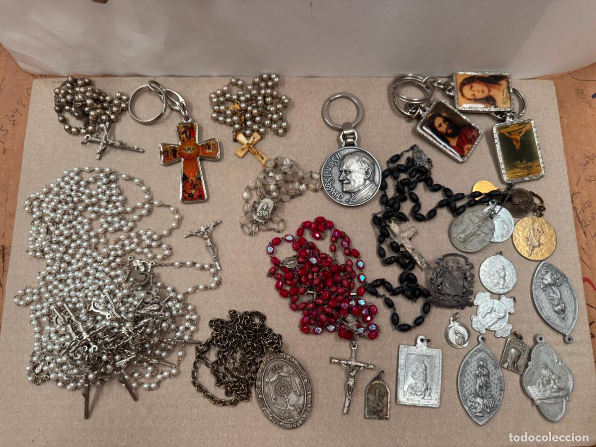 Antig&uuml;edades: LOTE DE MEDALLAS RELIGIOSAS - Foto 2