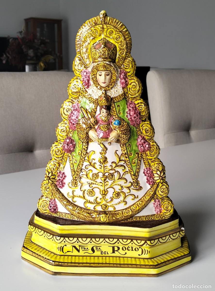 Antiguidades: VIRGEN DEL ROCIO. PORCELANA. ANTIGUA. TRIANA? P. NAVIA??
