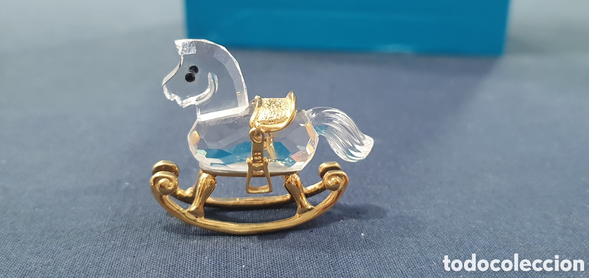 Antiques: SALIDA 0.01&euro;. Caballito balanc&iacute;n en cristal de Swarovski. (L133)