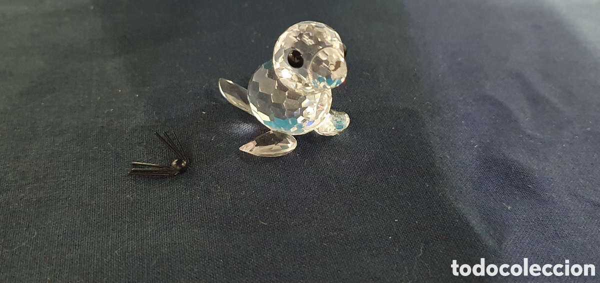 Antiguidades: SALIDA 0.01&euro;. Cr&iacute;a de foca de cristal de Swarovski. (L133)